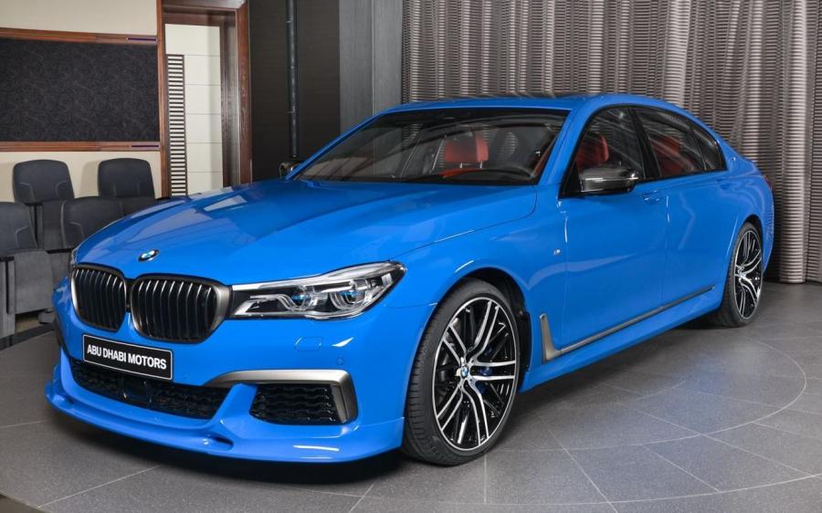 BMW M760Li xDrive V12 Santorini Blue by Abu Dhabi Motors '2018